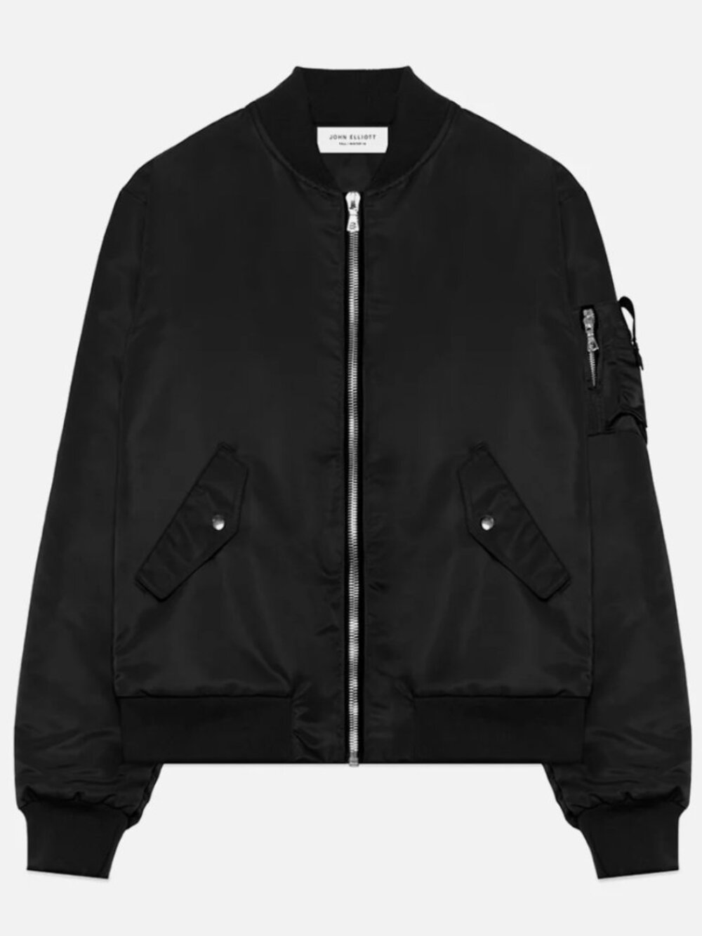 John Elliot BURGUNDY Bomber Jacket in Medium